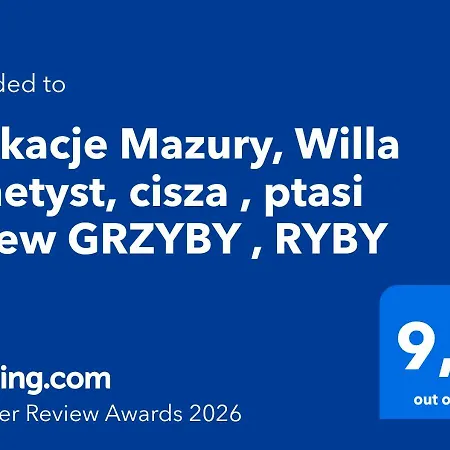 Grzyby , Ryby , Mazury, Willa Ametyst, Cisza , Ptasi Spiew Szczytno (Warmian-Masurian)